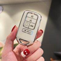 gthrrftdb 5 Button Car Key Accessories Shell Fob For Honda 2020 2019 2021 Honda Accord Civic CR-V Smart Car Remote Key Cover Case Shell