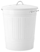 KNODD Bin with lid, white, 40 l (คนอดด์ ถังขยะมีฝาปิด, สีขาว 40 ลิตร)