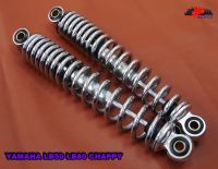 YAMAHA LB50 LB80 CHAPPY GT50 GT80 "CHROME" REAR SHOCK SET "JAPAN" MINT (285mm.) // โช๊คอัพ โช๊คหลัง Chappy / Chippy สินค้าคุณภาพดี