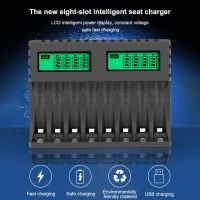 LED Display Smart Intelligent Battery Charger With 8-Slot For AA AAA C NiCd NiMh Rechargeable Batteries aa aaa Charger