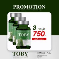 TOBY HORSETAIL 3 กระปุก โทบี้ ฮอร์สเทล โทบี้หญ้าหางม้า วิตามินบำรุงเส้นผม อาหารเสริมบำรุงผม (1กระปุก/30เม็ด)