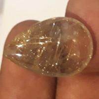 25.65 cts natuarl golden quartz gems stone