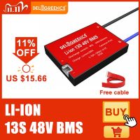 Deligreen 13S Li-ion BMS 15A 20A 30A 40A 50A 60A 48V PCB/BMS for 3.7V Lithium Battery Pack 18650 LiNCM Li-Polymer Scooter