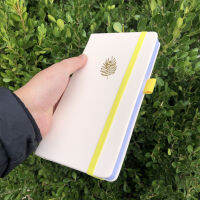 Tropical plant leaves Dot Grid Notebook Dotted Journal 180GSM Bamboo Paper 128 Pages Pocket Size