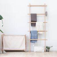 [COD] Bedside hanger floor-to-ceiling bedroom ins solid ladder coat against the wall bathroom trapezoidal hanging clothes