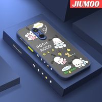 เคส JIUMOO สำหรับ Xiaomi Redmi โน๊ต4 Note 4x Note 4 Pro ดีไซน์ใหม่ลายการ์ตูนน่ารัก Pochacco เคสโทรศัพท์แบบแข็งบางสีด้านขอบซิลิโคนนิ่มเคสกันกระแทกคลุมทั้งหมดป้องกันเลนส์กล้อง