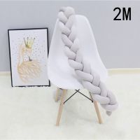 1m-3m Baby Bed Fence Bumper Soft Bed Braid Knot Pillow Cushion Baby Home Playpen On Bed Fencing Gate Kids Rails Room Decor