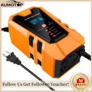 Car Battery Charger, 12V 6A Pluse Repair Charger with Intelligent Digital