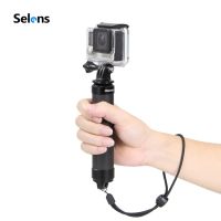 Selens คาร์บอนไฟเบอร์ลอย Grip Selfie Stick Handle สำหรับ GoPro/Xiaoyi/SJCAM กล้องแอคชั่นแคมเมรา