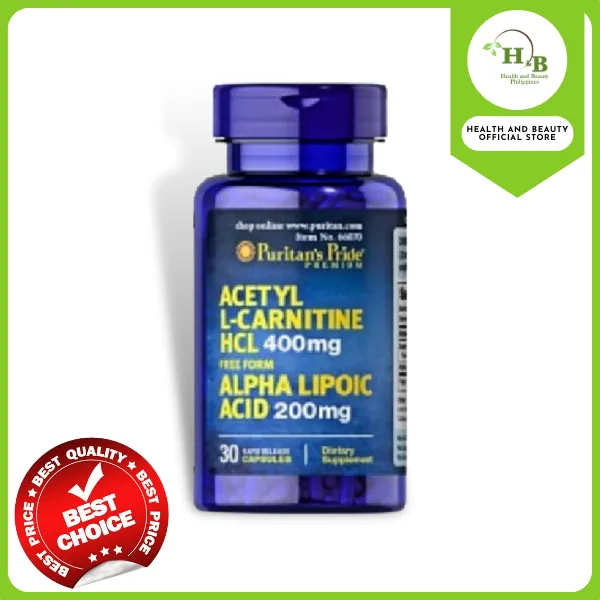 Authentic Puritan #39 s Pride Acetyl L Carnitine Free Form 400mg with Alpha Authentic Puritan #39 s Pride Acetyl L Carnitine Free Form 400mg with Alpha