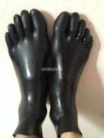 100% Pure Nature Latex Rubber Socks Five Socks Black