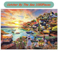 GSDZ0012-0030 Catcher By The Sea 1000Pieces Landscape Painting Jigsaw Puzzle Adult Toy HUADADA BIG SIZE