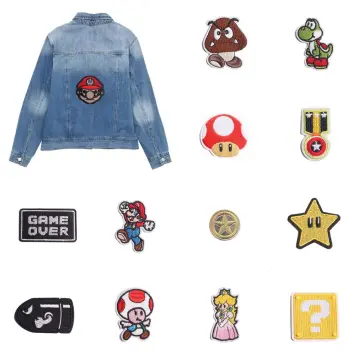 New Cartoon Super Mario Bros Embroidered Cloth Patch Clothes Pants