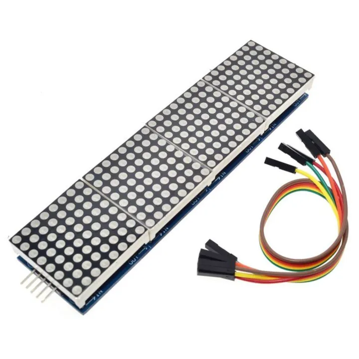 LED Matrix Driver MAX7219 IC Driver Module + LED Dot Matrix 8x8 ขนาด ...