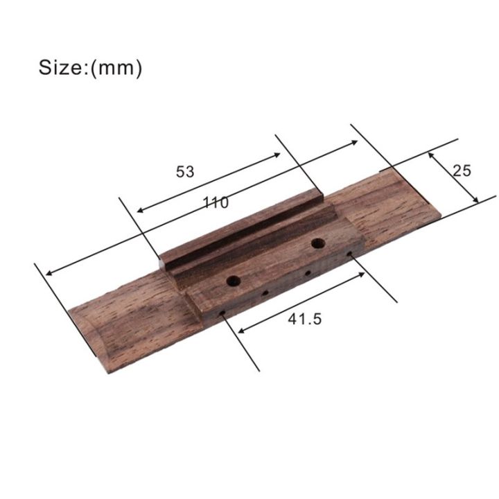 10pcs-ukulele-rosewood-bridge-slotted-for-4-string-ukulele-110-25-53mm-ukulele-parts