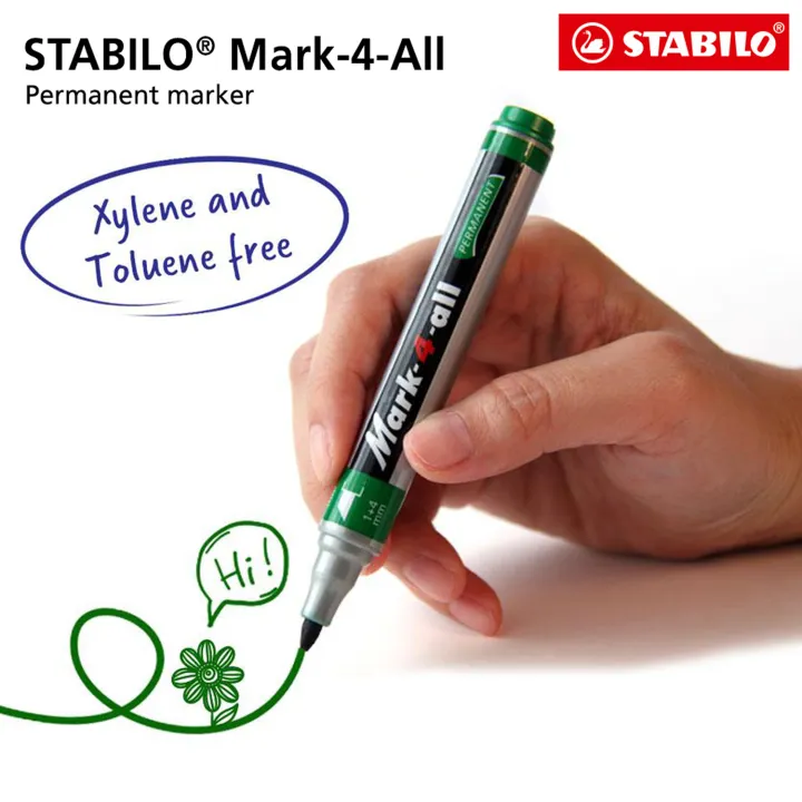 Archaic Discipline Wait a minute STABILO Mark-4-All Permanent Marker Bullet Fine & Chisel Broad Tip Pen Set  Refill School Office Stationery | Lazada PH