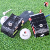 Golf Gear Golf bag crocodile pattern cowhide leather waist bag GOLF mini ball bag golf accessories