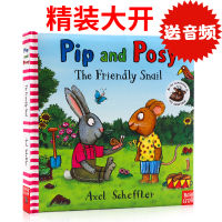 Friendly snail Percy and pip series PIP and possy friendly snail English original picture book famous Axel Scheffler EQ social ability training childrens Enlightenment picture book Hardcover