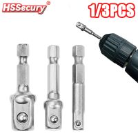 {SAVAGE Hardware Tools} ใหม่ล่าสุด Chrome Vanadium Steel Socket Adapter Hex Shank ถึง1/4 Quot; 3/8 Quot; 1/2 Quot; Extension Drill Bits Bar Hex Bit Set Power Tools แน่น