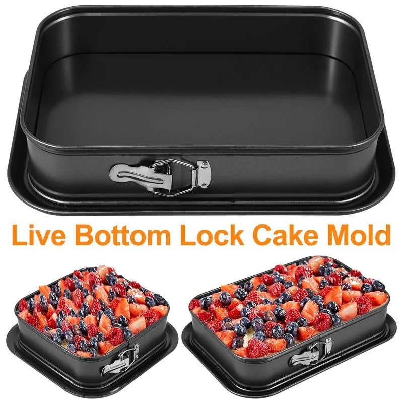 Non-stick Springform Panleakproof Cake Pan With Flat Bottom, For 1