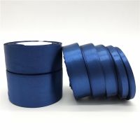 25yards/Roll (6mm-50mm) Navy blue Silk Satin Ribbon Polyester Ribbon Bow Craft Decor Wedding Christmas Party Decoration Gift Wrapping  Bags