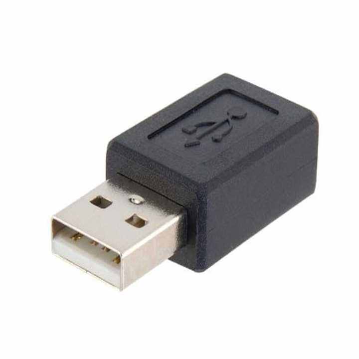 USB A Male to Micro USB Female Adapter (Black) Lazada