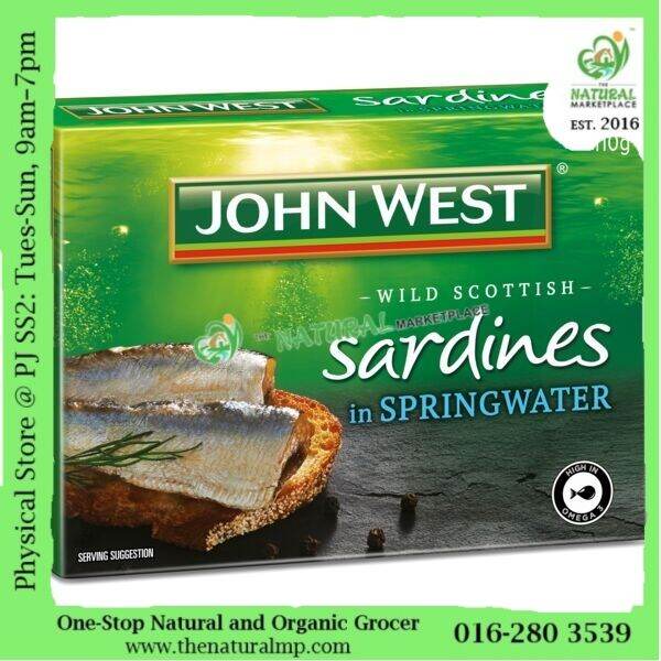 John West Wild Scottish Sardines in Springwater 110g Lazada