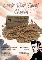 พร้อมส่ง เมล็ดกาแฟดิบ Costa Rica Canet Chopin Raisin Honey process/ เมล็ดกาแฟนอก/ เมล็ดกาแฟสารคอสตาริกา