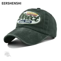 EERSHENSHI หมวกเบสบอลสำหรับทั้งหญิงและชายผ้าฝ้ายปักตัวอักษรแฟชั่นฮิปสเตอร์หมวกกันแดดลำลองกลางแจ้ง