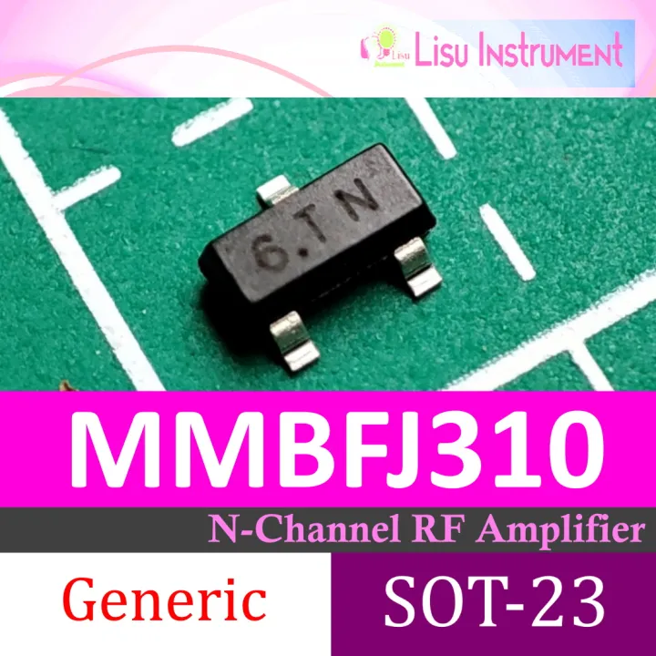 MMBFJ310 6T JFET 25V 10mA VHF/UHF Amplifier Transistor N-Channel SOT-23 ...
