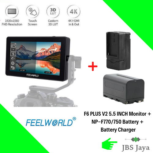 Feelworld F6 Plus V2 6inch 1920x1080 Support 4k 3d Lut Touch Screen