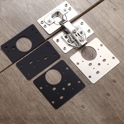 Cabinet Hinge Repair Plate Stainless Steel Door Hinge Furniture Repair Kit Kitchen Cabinets Hinge Fixing Plate Hinge Brackets