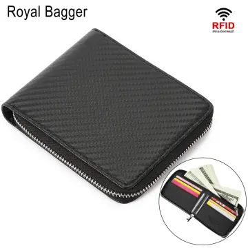 Fidelo Nylon RFID Blocking Wallet Credit Card Holder - Black