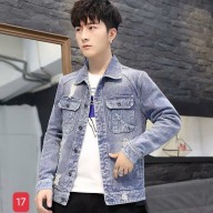 Áo khoác jean nam đẹp thời trang Hàn Quốc cao cấp, áo khoác bò nam chất denim co giãn kết hợp theo phong cách bụi bặm Tô Tồ Store - AKJN17 thumbnail