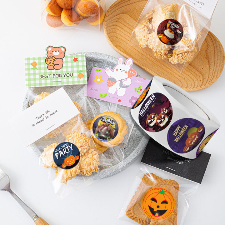 handmade-halloween-crafts-diy-halloween-gift-ideas-sealing-label-stickers-handmade-packaging-materials-pumpkin-ghost-stickers