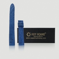 Dây đồng hồ Huy Hoàng da đà điểu size nhỏ 12, 14 màu xanh dương HK8465 thumbnail