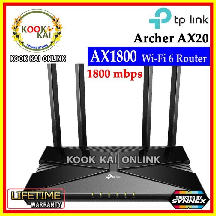 ( Promotion ) สุดคุ้ม [ Seller ] Archer AX20 AX1800 MU-MIMO Dual-Band ...