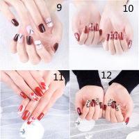 [Hot new products] 24 false nails for nail decoration false nails with glue