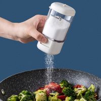 hotx【DT】 Measurable Bottle Seasoning Combination Household Jar Press Type Sprink