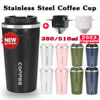 380500Ml ใหม่ถ้วยกาแฟสแตนเลสแก้ว Leak-Proof Thermos Travel ความร้อนกระติกน้ำสูญญากาศฉนวนถ้วยน้ำ Bottle