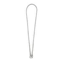 DSP สร้อยคอเงินถักเปียลายสามเหลี่ยมหางกระรอก เงินแท้ 925 : DSP 925 Sterling Silver Braided Chain Necklace [NSP0004]