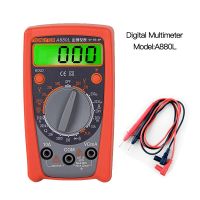 A880L AC/DC LCD Digital Multimeter 200Ω ~ 2000KΩ Voltmeter Ammeter Ohm Tester High Safety Handheld Meter Digital Multimeter Electrical Trade Tools Tes