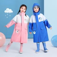 Childrens raincoat boys and girls schoolbag space school clothes Kindergarten Children Boys waterproof full body poncho