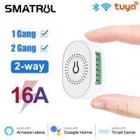 ♦₪ Smatrul 16A Tuya Wifi Rf433 33Mhz Rf 10-คีย์รีโมทสวิทช์ไร้สายสําหรับ Google Home Alexa Tmall Genie แบบ 2 ทางโมดูลตั้งเวลา