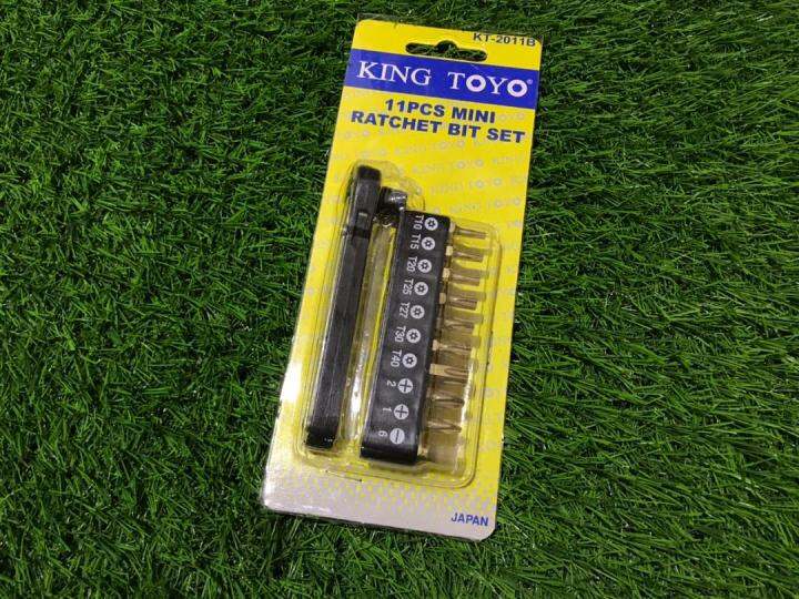 Kingtoyo King Toyo Pcs Mini Ratchet Bit Set Kt B Lazada