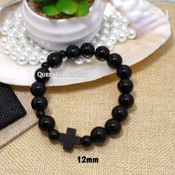 Black Beads Bracelet in Girl Hand. Can Be Used As Fashion Accessories, Also  As Praying Beads, for Counting Prayers or Stock Photo - Image of count,  asking: 140106620