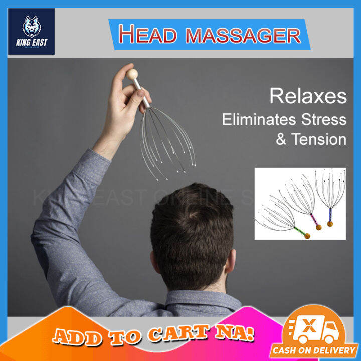 Head Scalp Massager Massage Octopus Stress Release Hand Held Scalp Head