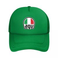 AGV Mens Mesh Back Structured Low Crown Snapback Adjustable Fit Cap