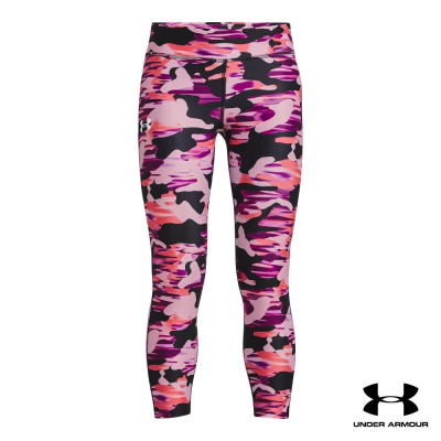 Under Armour UA Girls HeatGear® Armour Printed Ankle Crop อันเดอร์ อาร์เมอร์ กางเกงออกกำลังกายสำหรับเด็กผู้หญิง