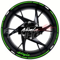 [YOMI Automotive Products] สำหรับ17นิ้ว Ninja 250 400 Hub ดัดแปลงล้อขอบสะท้อนแสงกันน้ำตัวอักษรรูปลอกสติกเกอร์